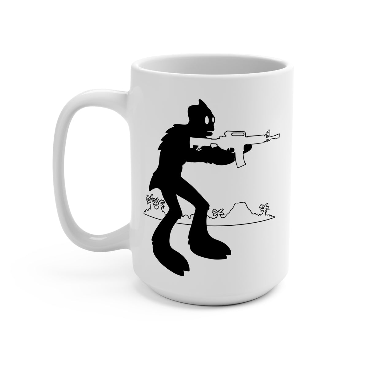 Sleestak and AR15! Mug 15oz