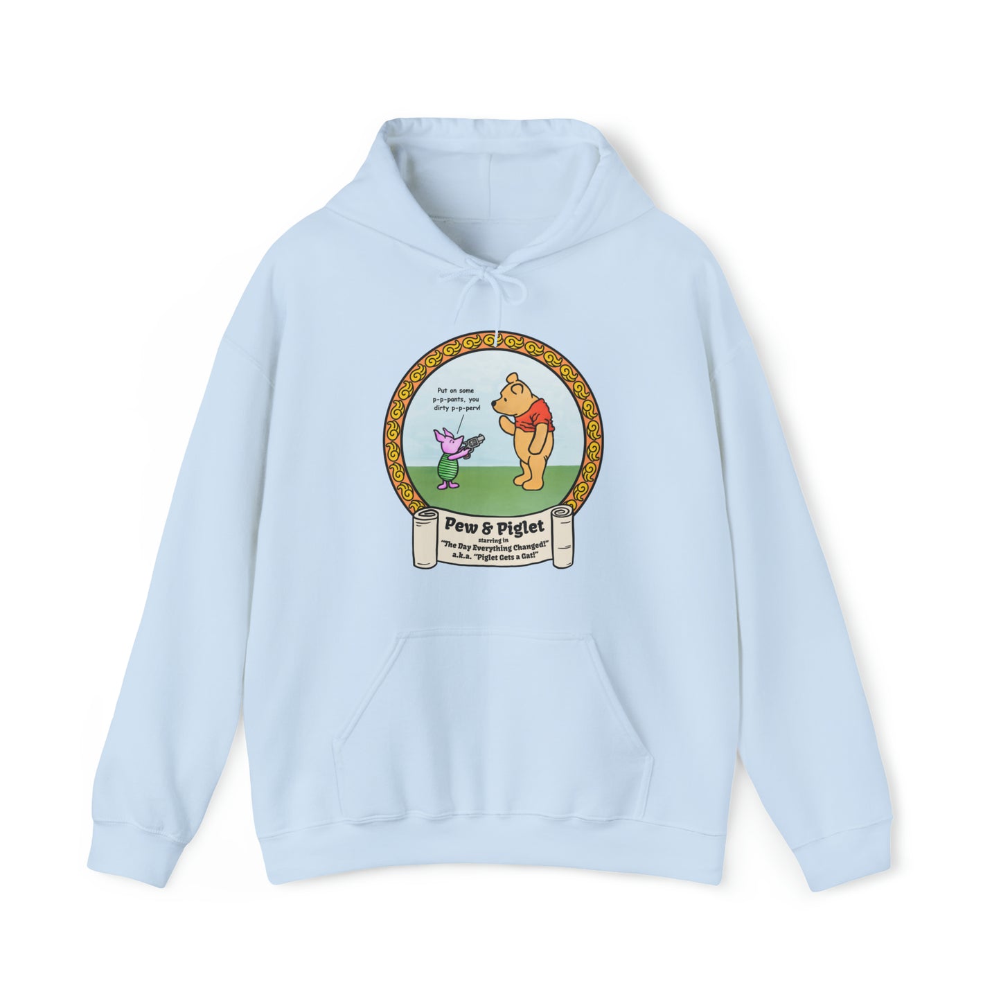 Piglet Gets a Gat! Unisex Heavy Blend™ Hooded Sweatshirt
