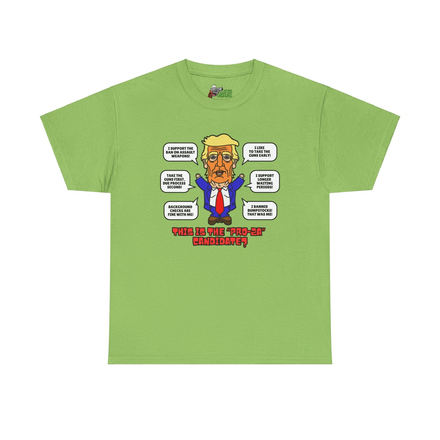 Trump on Guns! Unisex Heavy Cotton Tee
