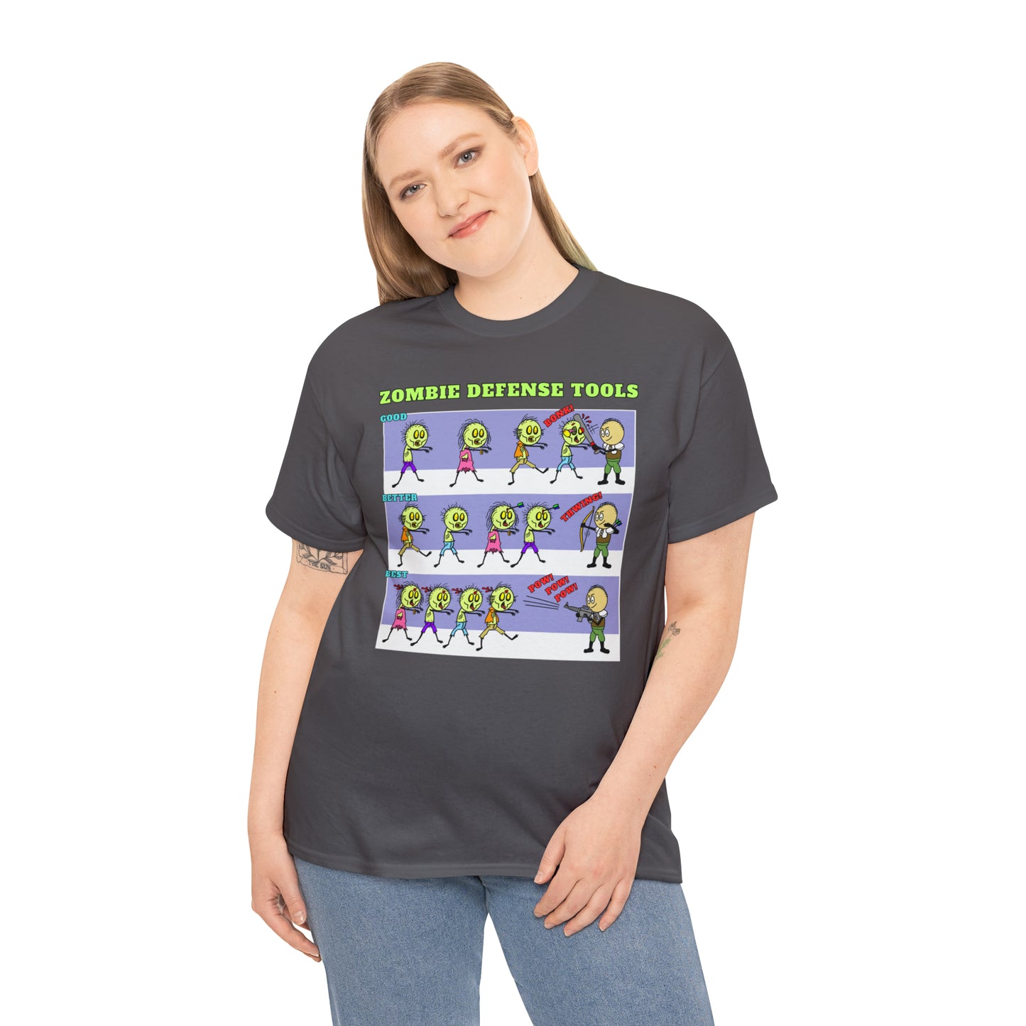 Zombie Defense Tools Unisex Heavy Cotton Tee