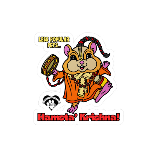 Hamsta' Krishna! Kiss-Cut Vinyl Decals