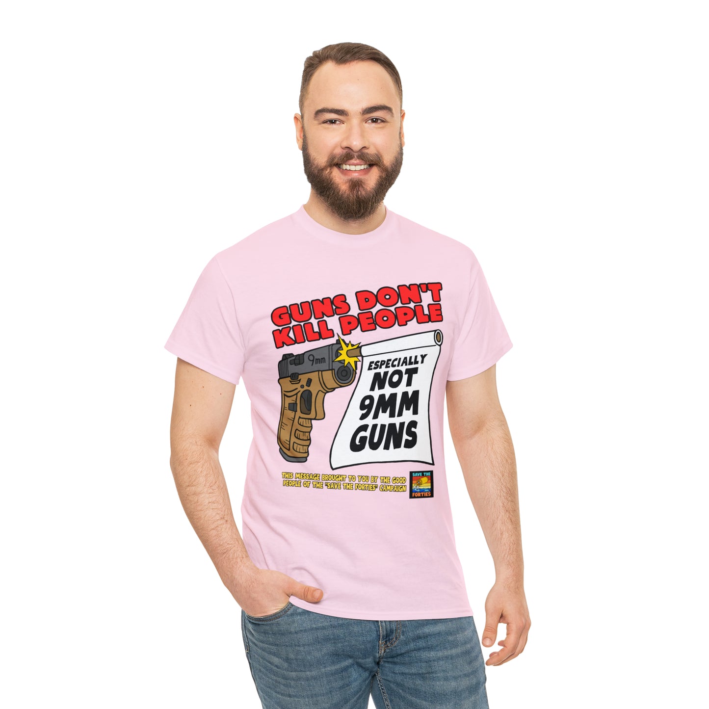 Guns Don't Kill Unisex Heavy Cotton Tee