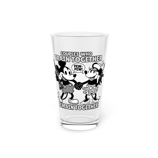Couples That Train Together! Pint Glass, 16oz