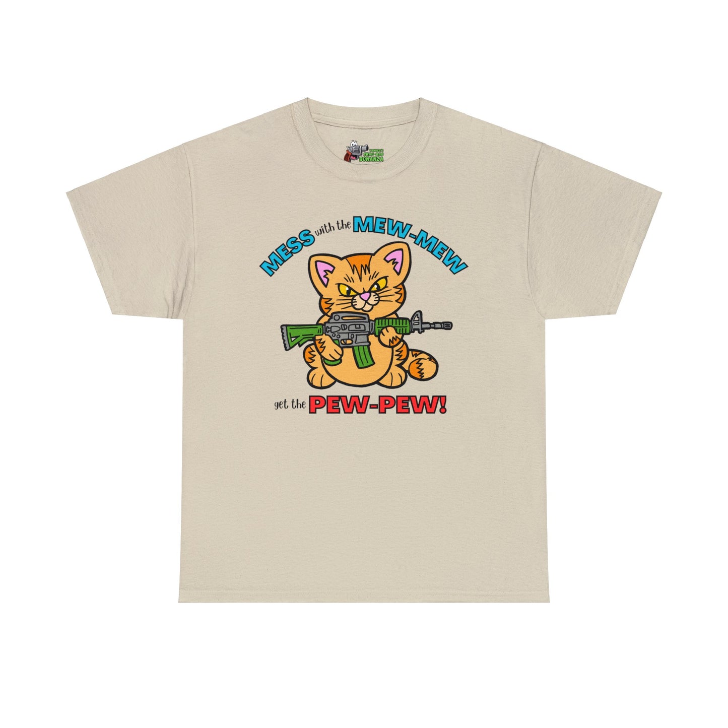 Mess with the Mew-Mew! Unisex Heavy Cotton Tee