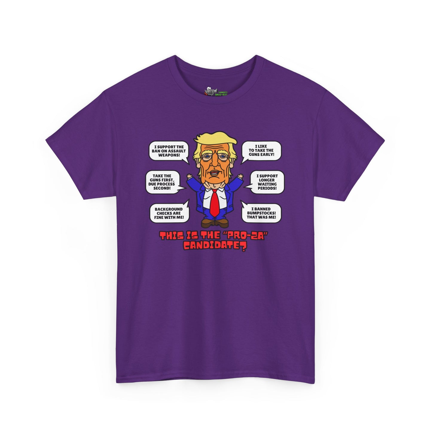 Trump on Guns! Unisex Heavy Cotton Tee
