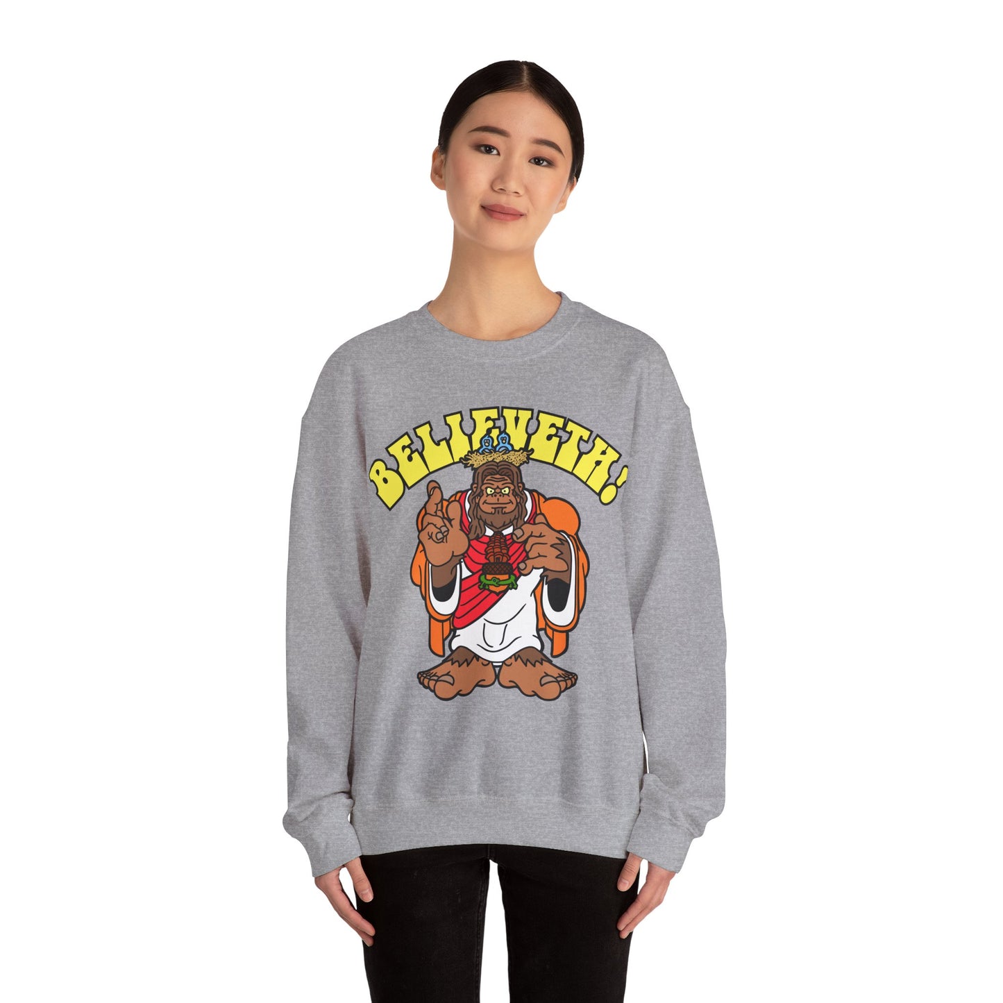 Believeth! Unisex Heavy Blend™ Crewneck Sweatshirt