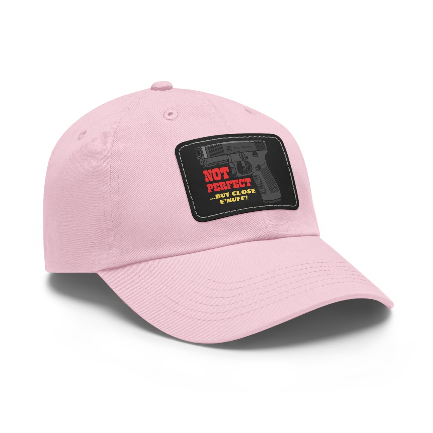 NOT Perfect! Dad Hat with Leather Patch (Rectangle)