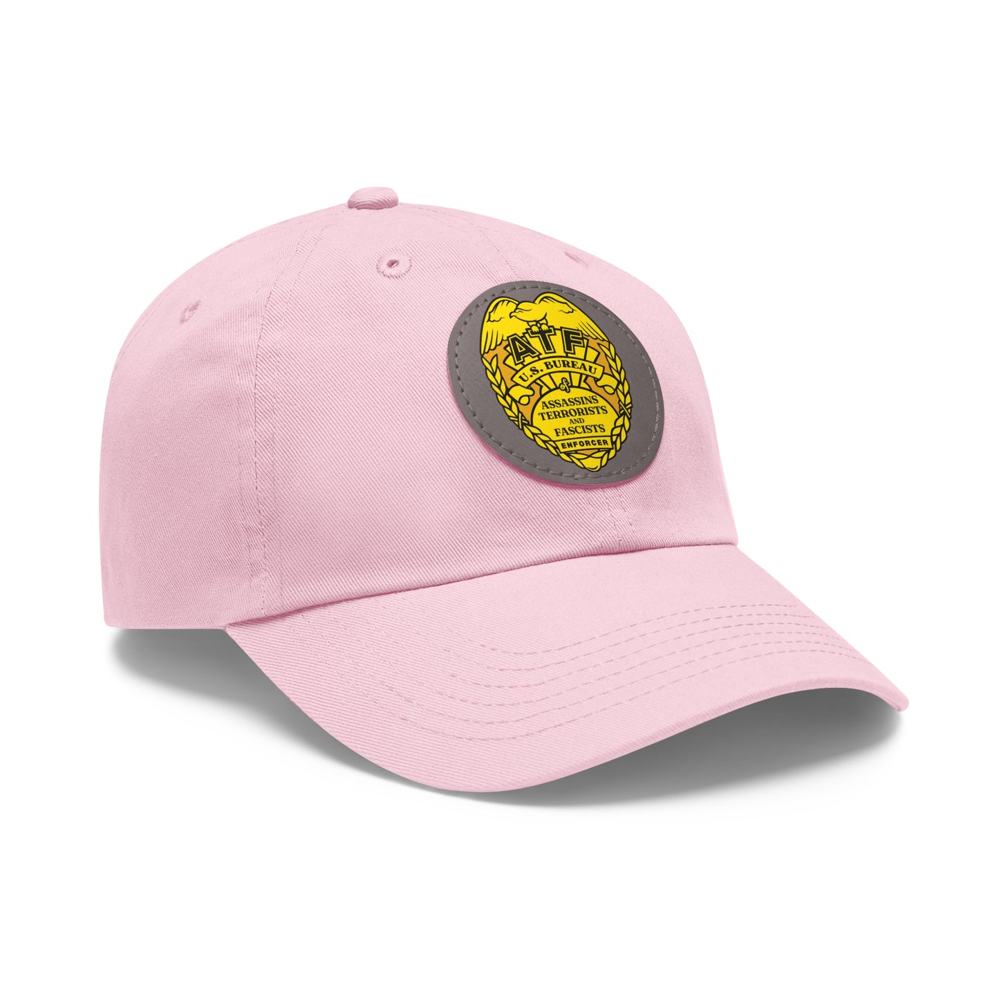 ATF! Dad Hat with Leather Patch (Round)