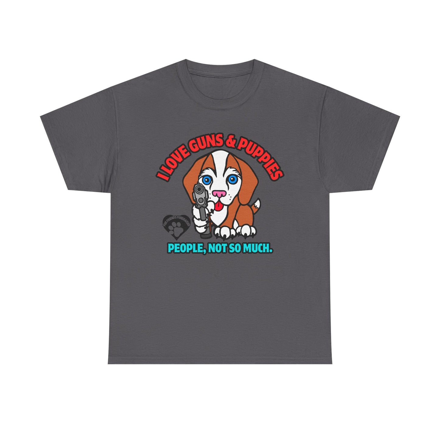 I LOVE Puppies! Unisex Heavy Cotton Tee
