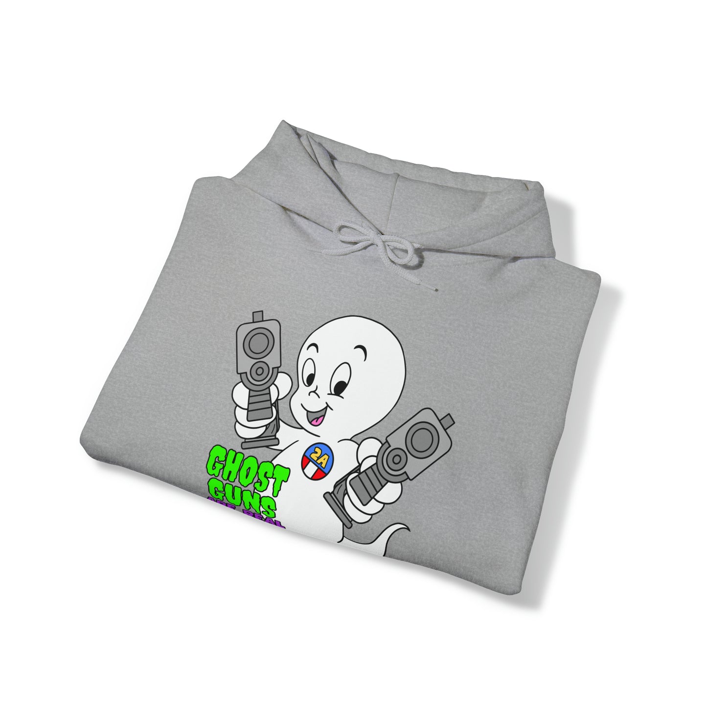 Ghost Gun R Real! Unisex Heavy Blend™ Hooded Sweatshirt