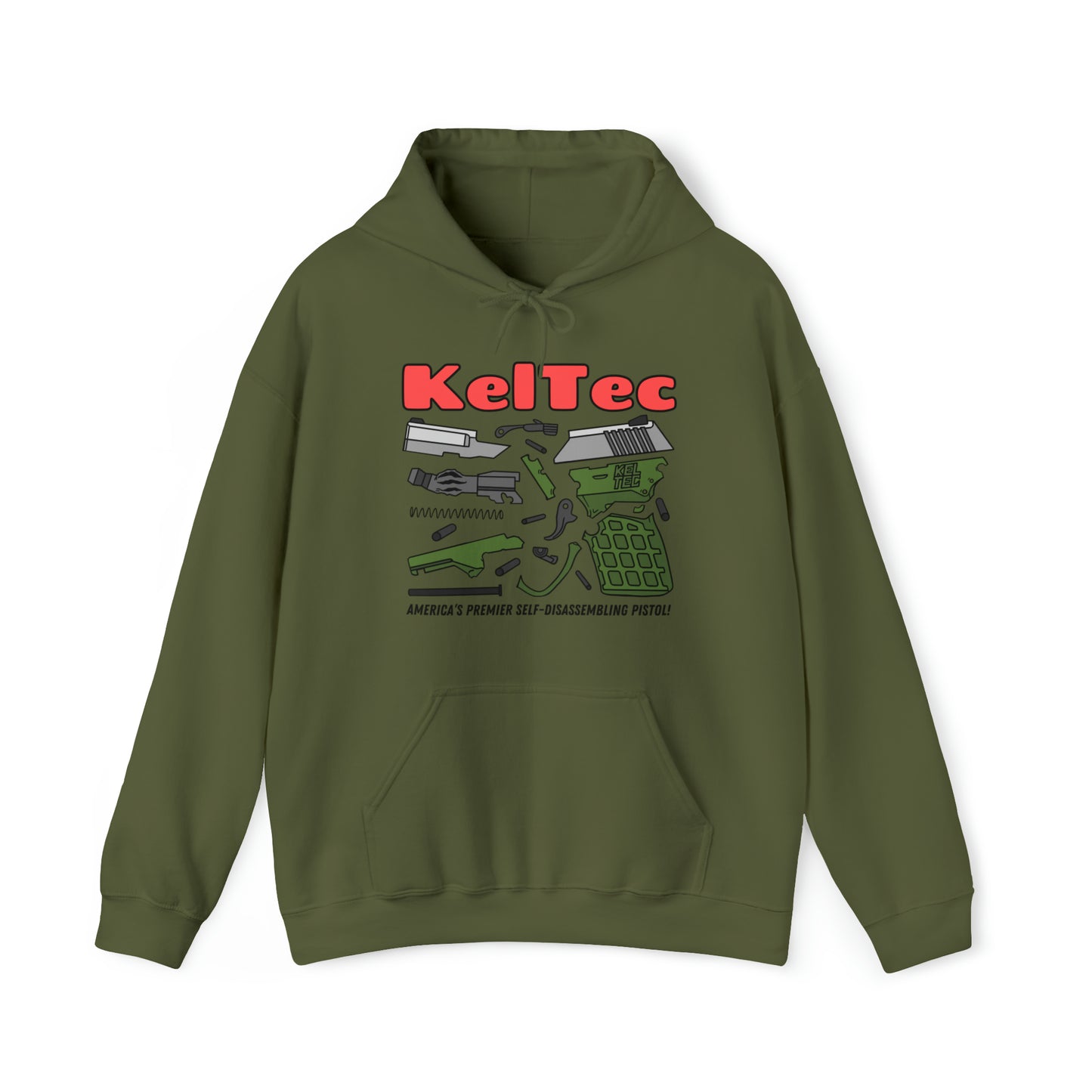 KELTEC Disassembled Unisex Heavy Blend™ Hooded Sweatshirt