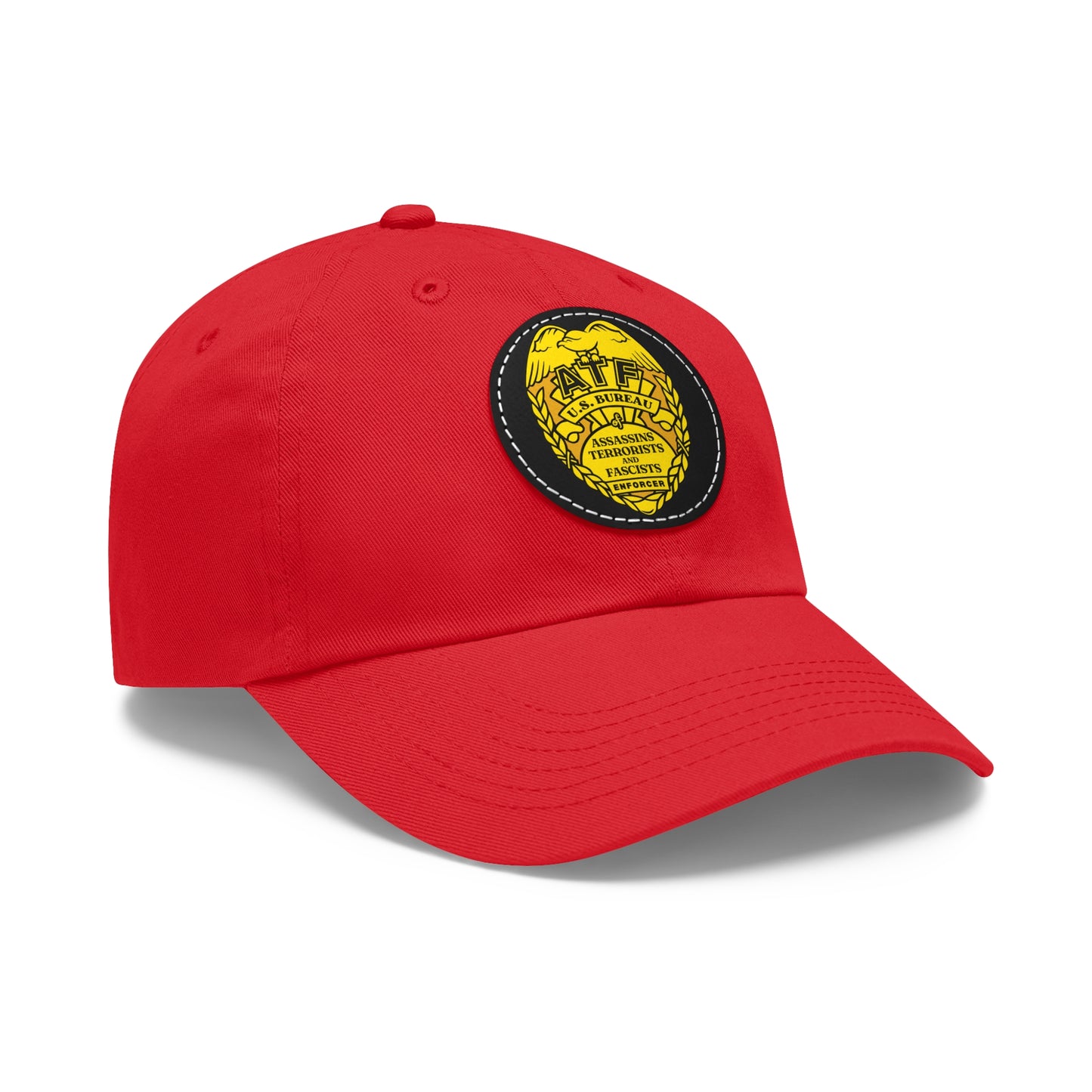 ATF! Dad Hat with Leather Patch (Round)