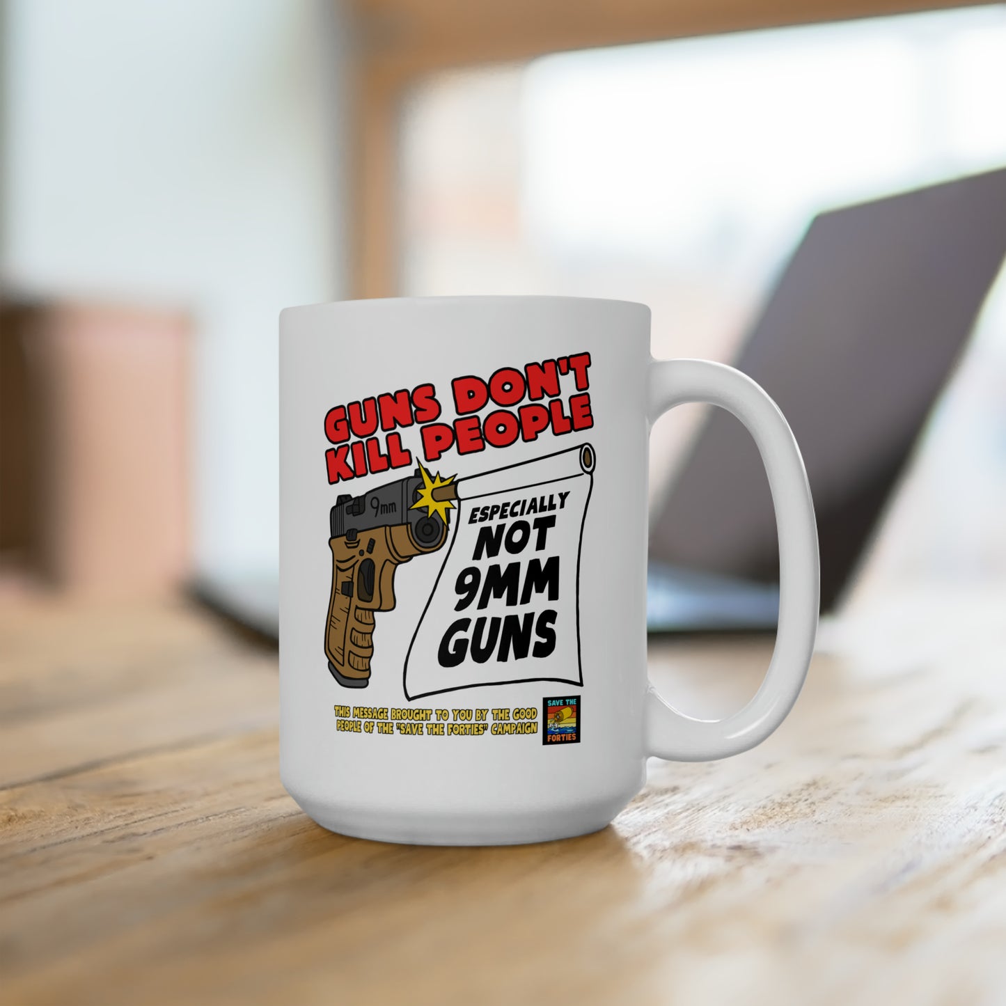 Guns Don't Kill Ceramic Mug 15oz