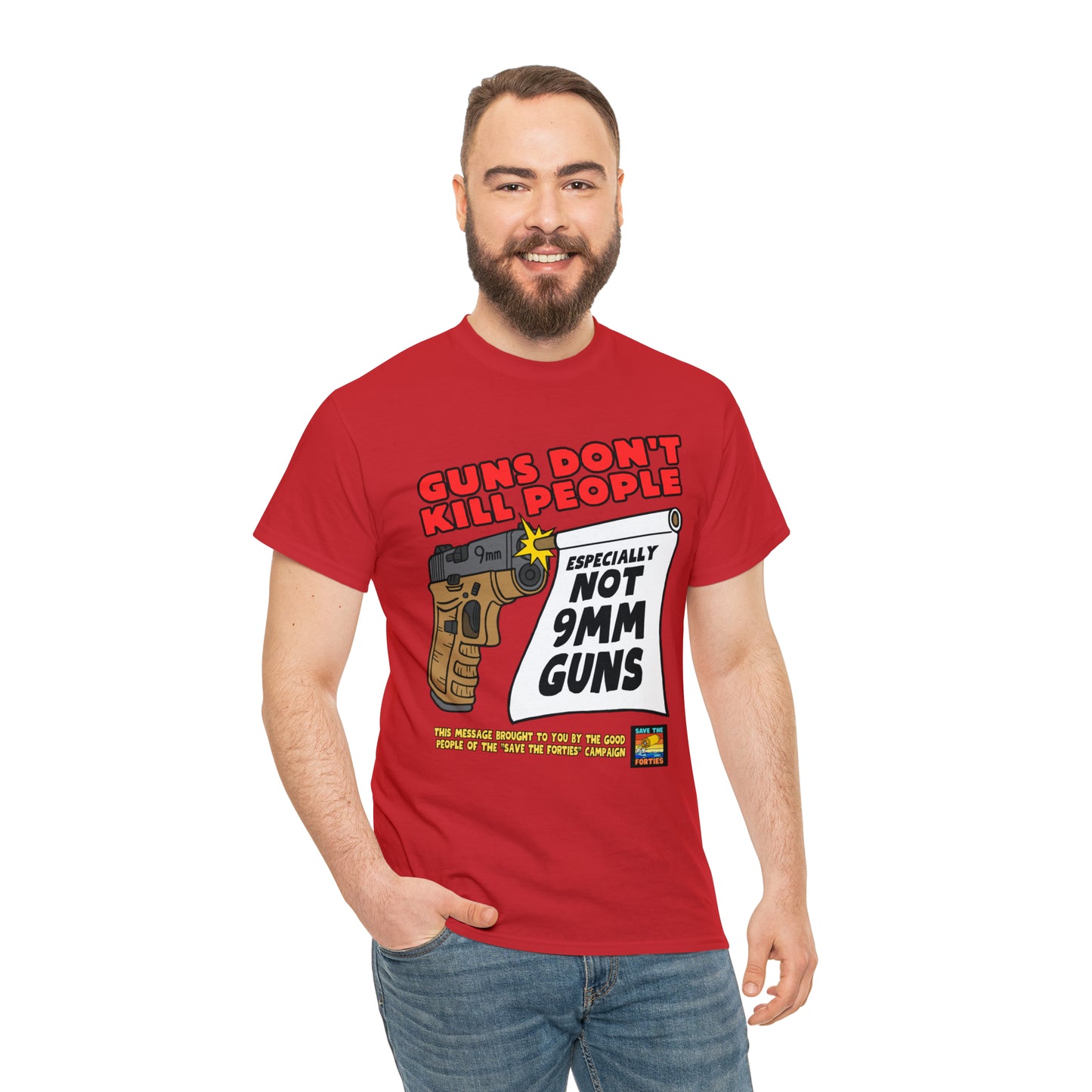 Guns Don't Kill Unisex Heavy Cotton Tee