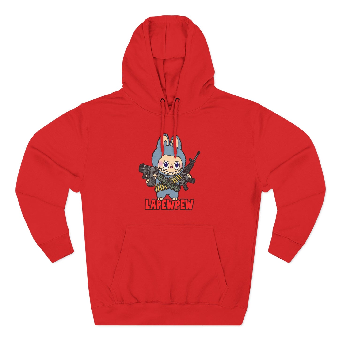 Lapewpew! Three-Panel Fleece Hoodie
