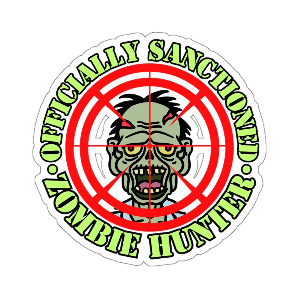 Zombie Hunter Kiss-Cut Stickers