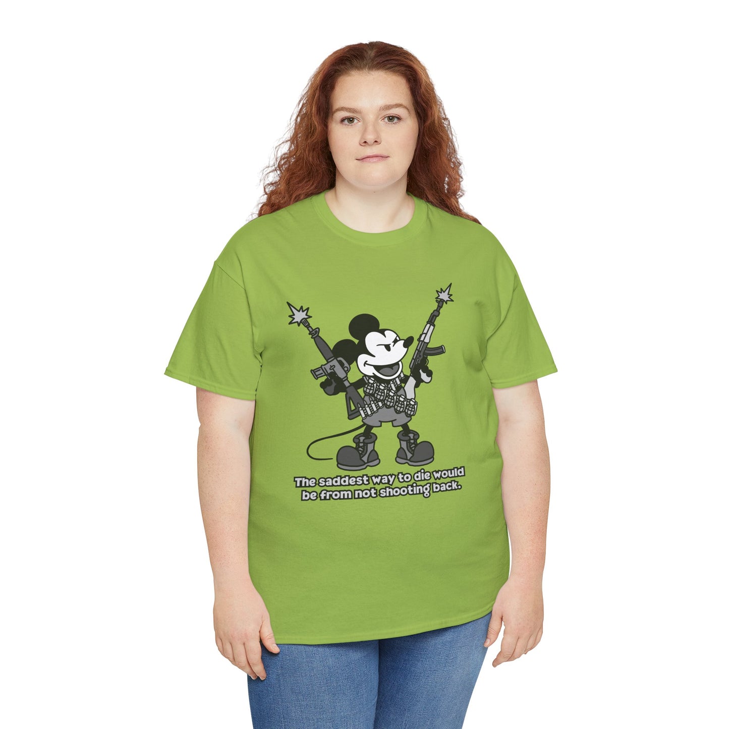 Mickey's The Saddest Way to Die! Unisex heavy Cotton tee