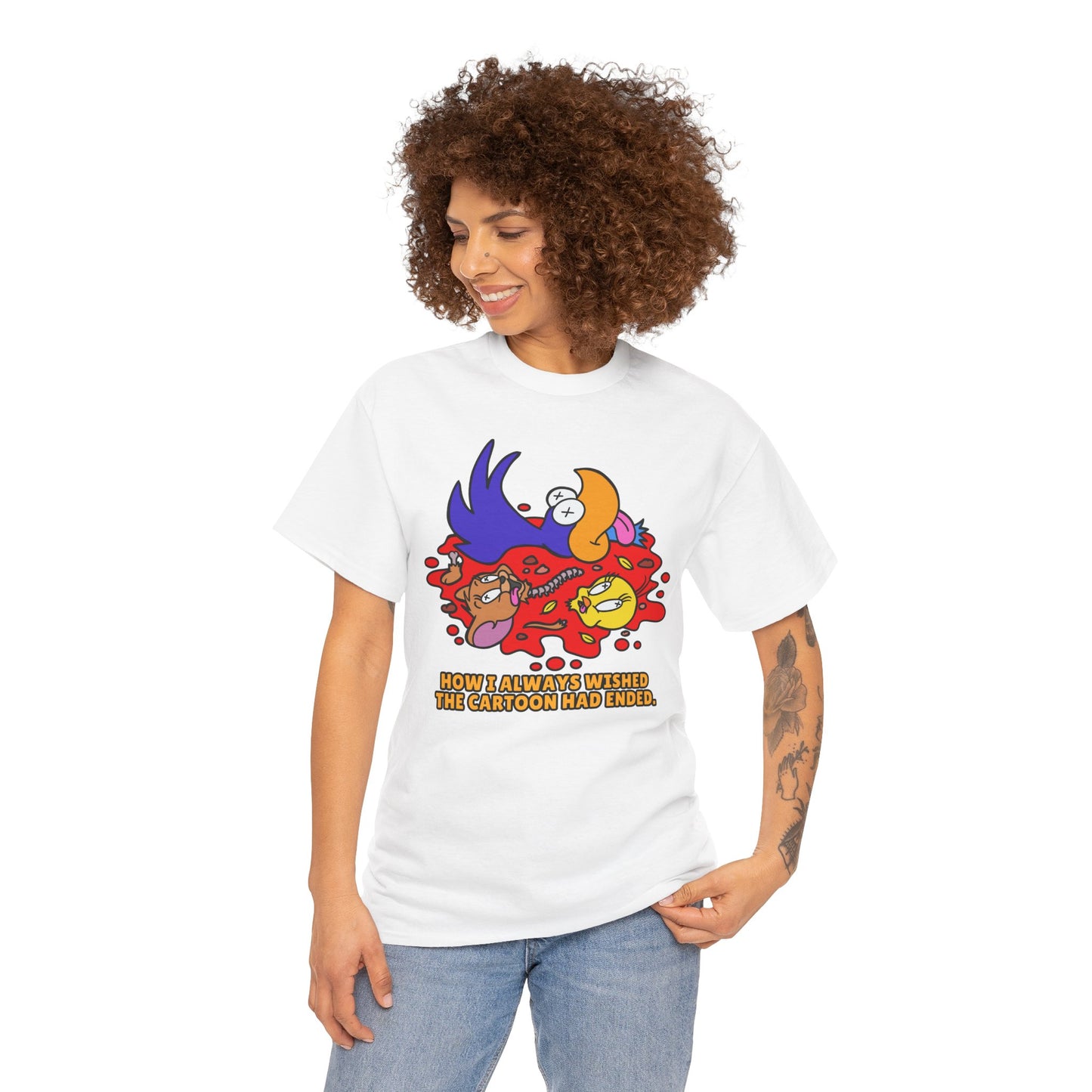 How I Always Wished The Cartoon Had Ended! Unisex Heavy Cotton Tee