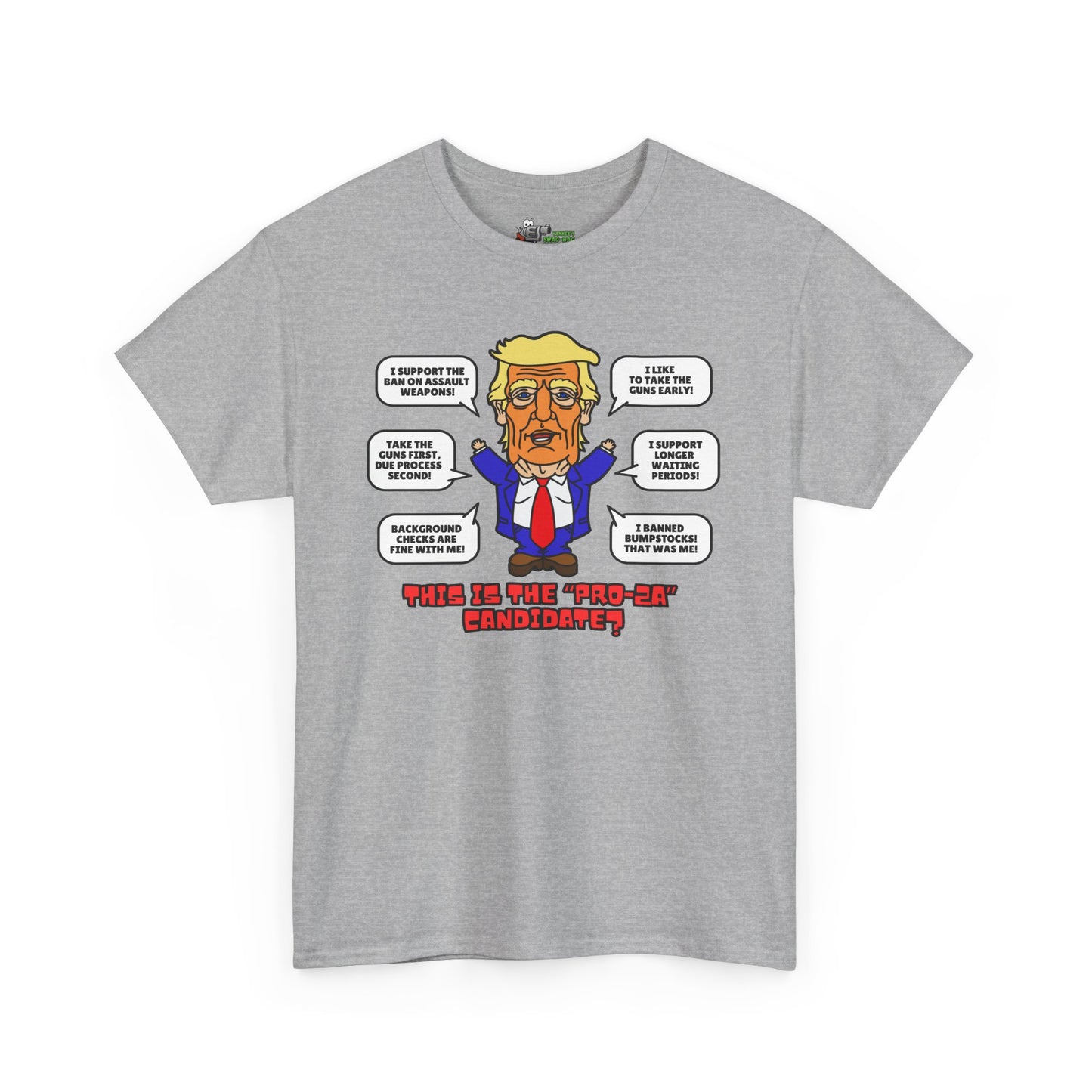 Trump on Guns! Unisex Heavy Cotton Tee