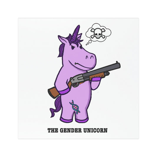 Gender Unicorn Car Magnets