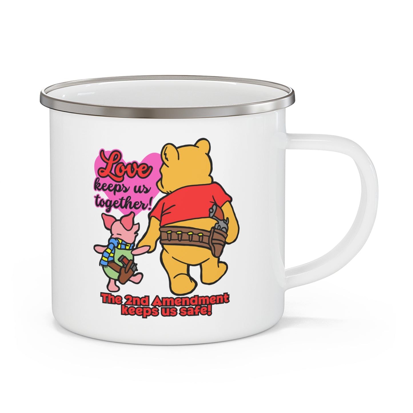 The 2nd Keeps Us Safe! Enamel Camping Mug