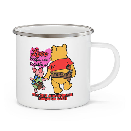 The 2nd Keeps Us Safe! Enamel Camping Mug