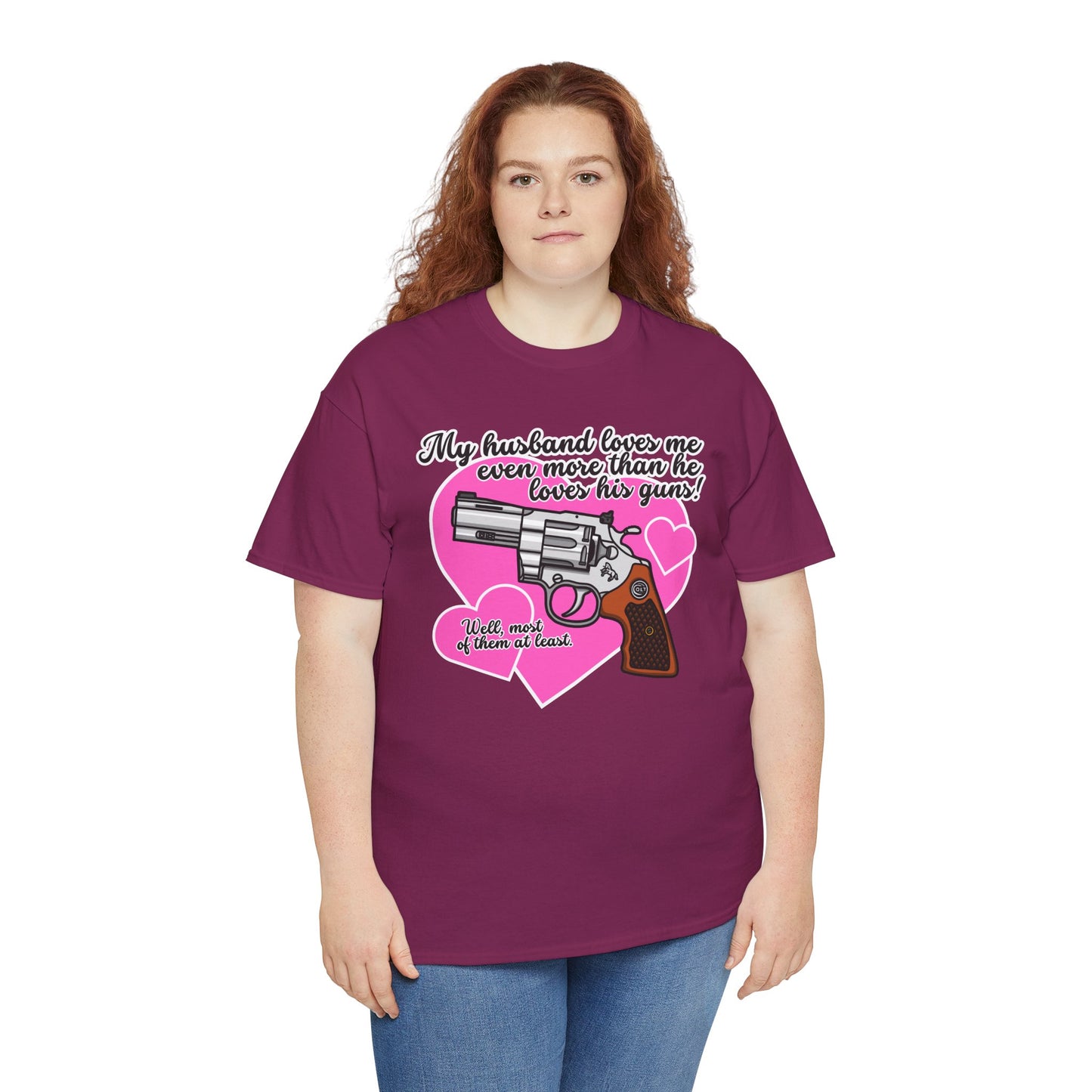 My Husband Loves Me...! Unisex Heavy Cotton Tee