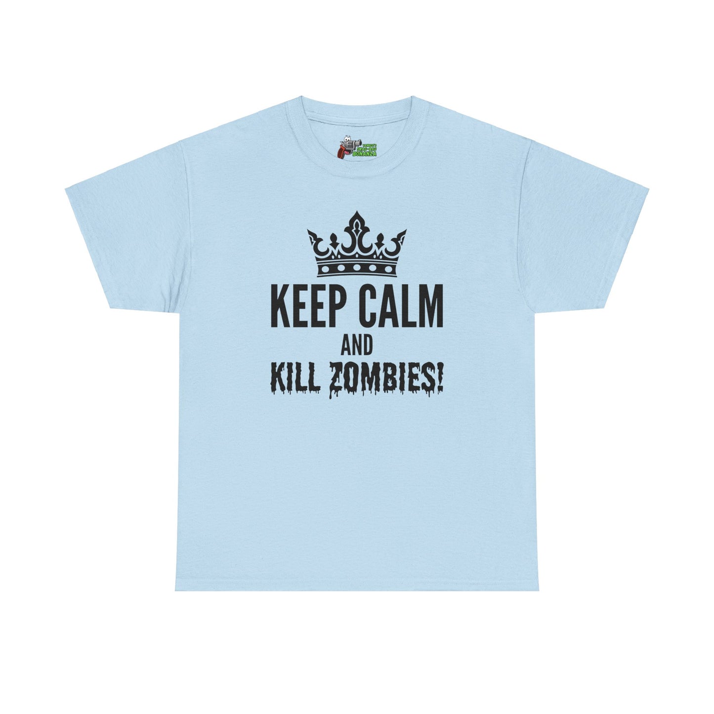 Keep Calm & Kill Zombies! Unisex Heavy Cotton Tee