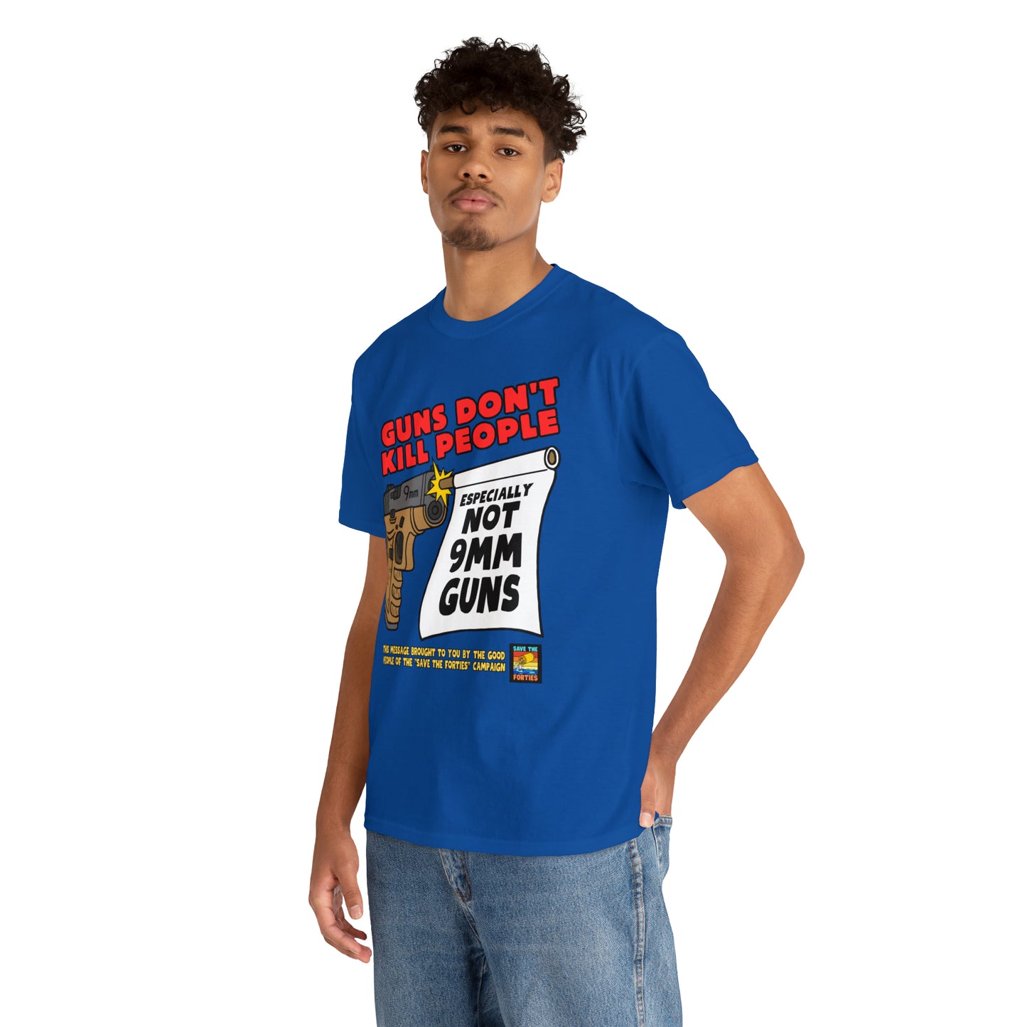 Guns Don't Kill Unisex Heavy Cotton Tee