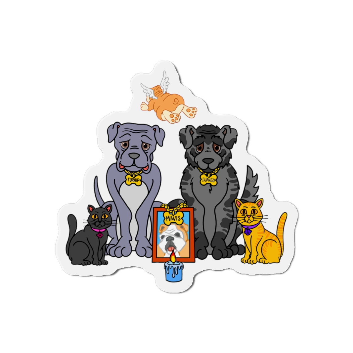 Lost but Still Loved (Mavis Tribute) Die-Cut Magnets