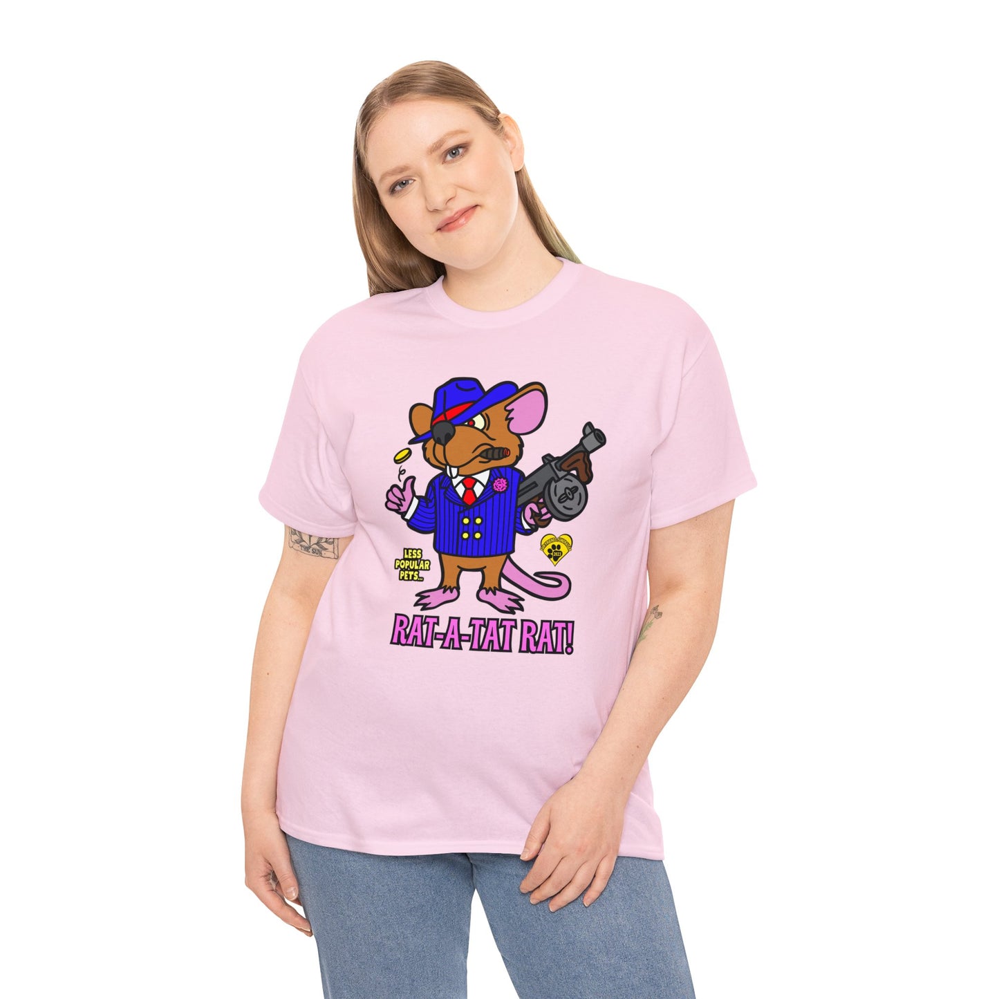 Rat-a-tat Rat! Unisex Heavy Cotton Tee