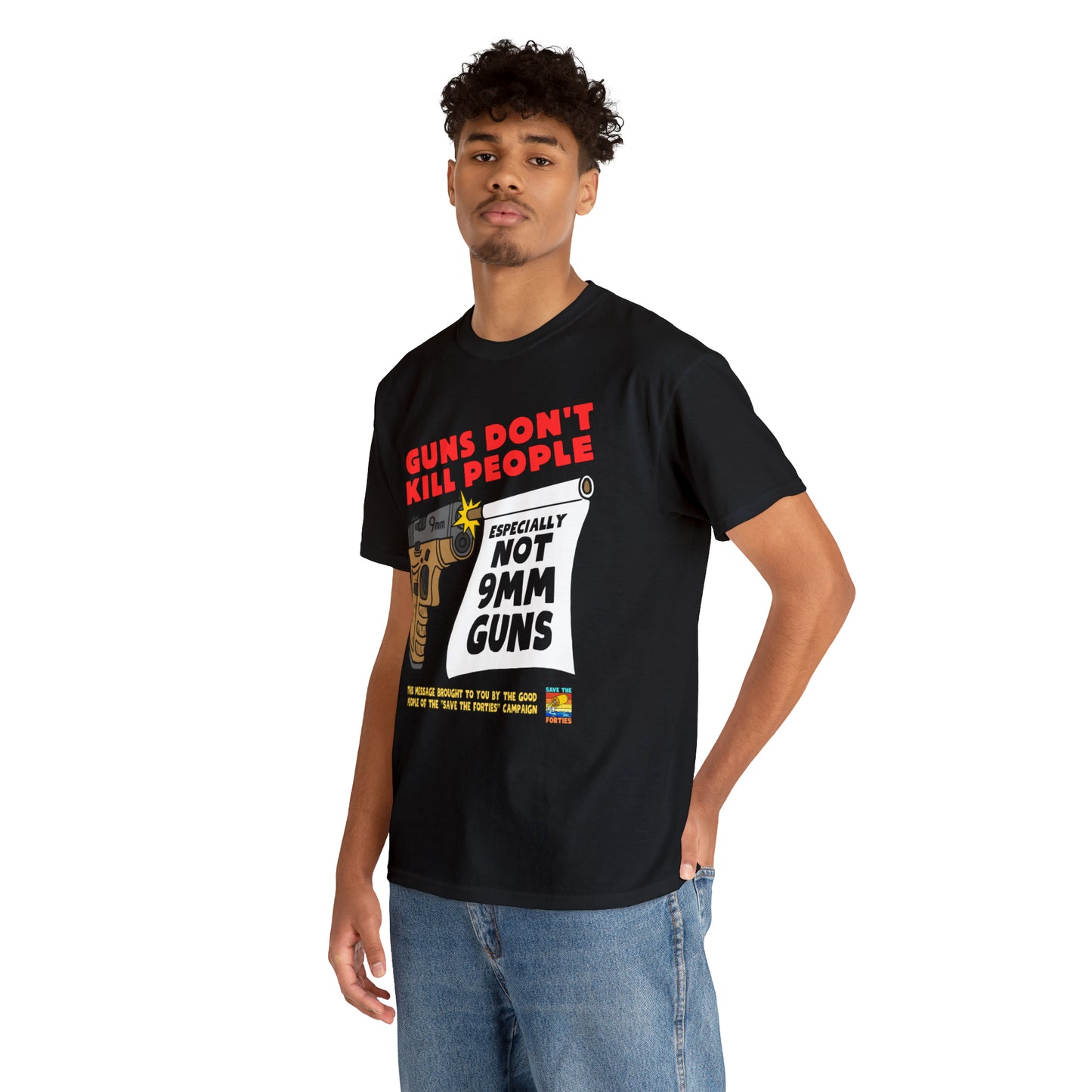 Guns Don't Kill Unisex Heavy Cotton Tee