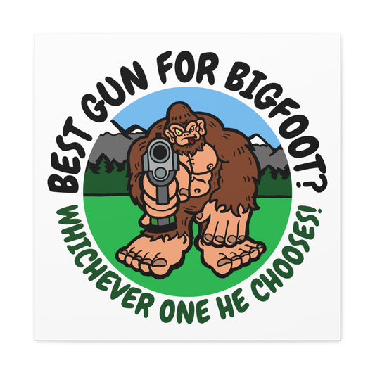 BestGunBigfoot Canvas Gallery Wraps