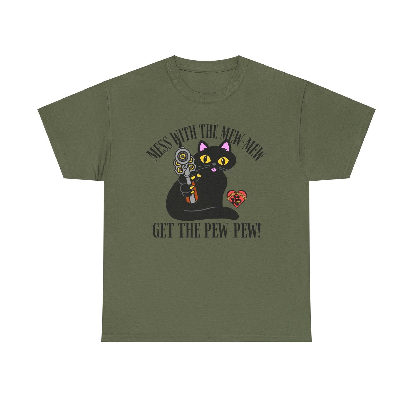 Mess with the Mew-Mew! (FFF) Unisex Heavy Cotton Tee
