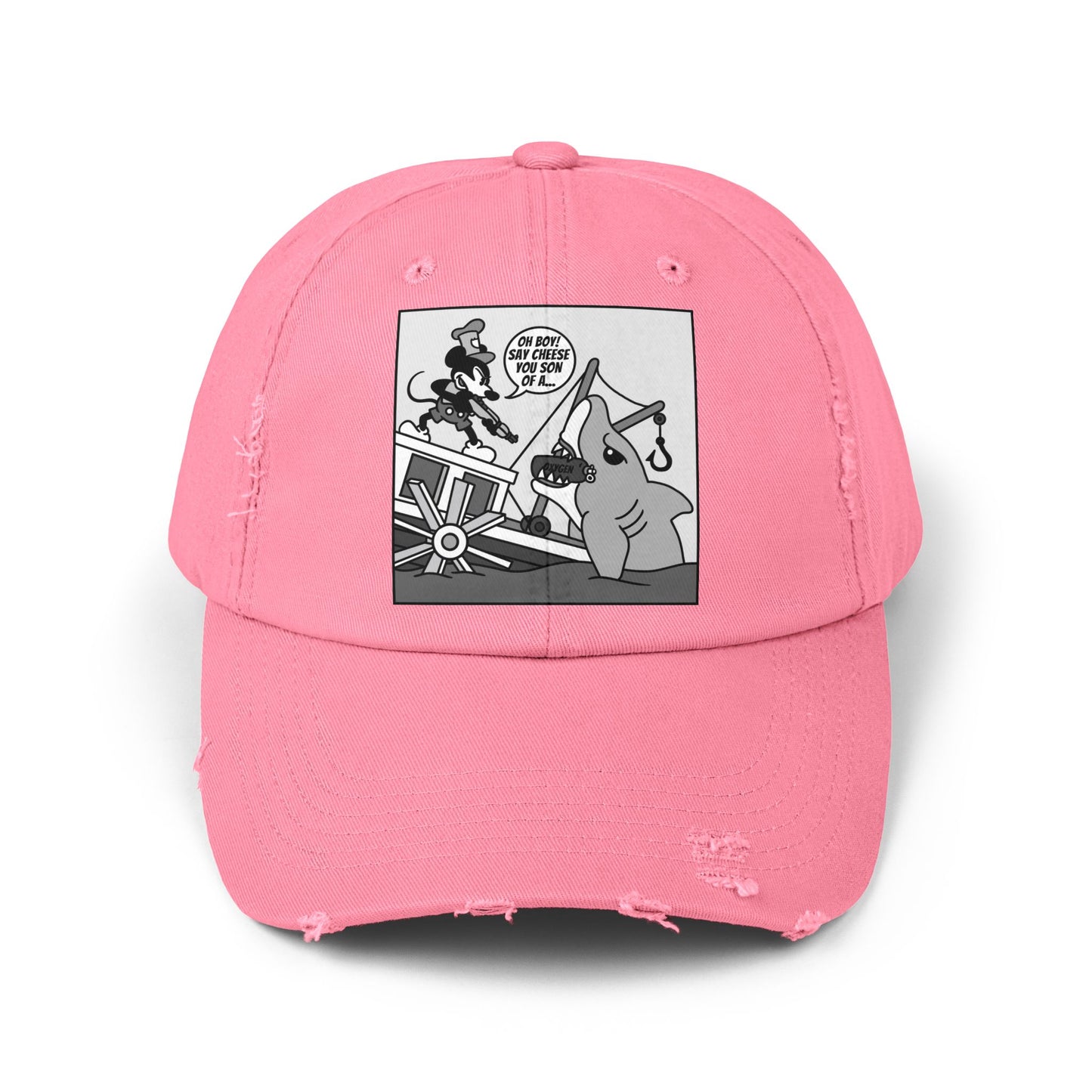 Willie vs. Bruce! Unisex Distressed Cap