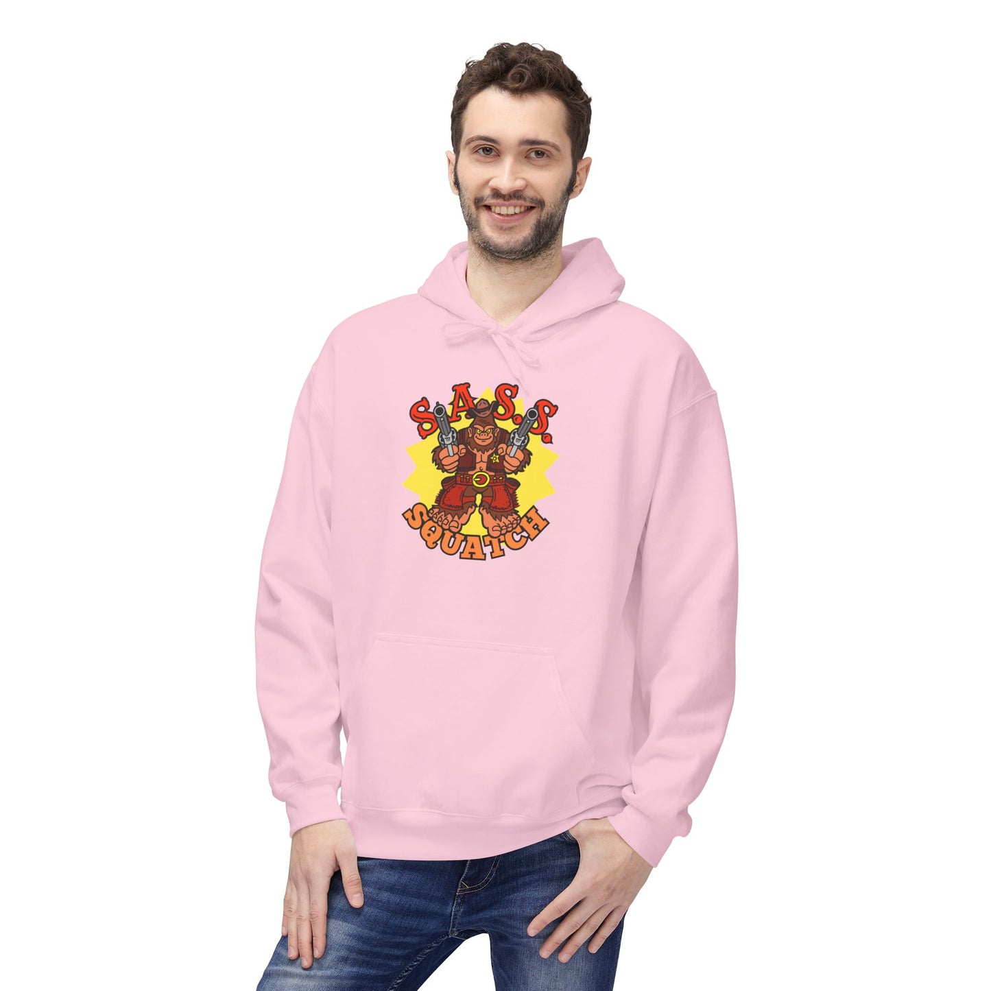 SASS-Squatch! Unisex Midweight Softstyle Fleece Hoodie