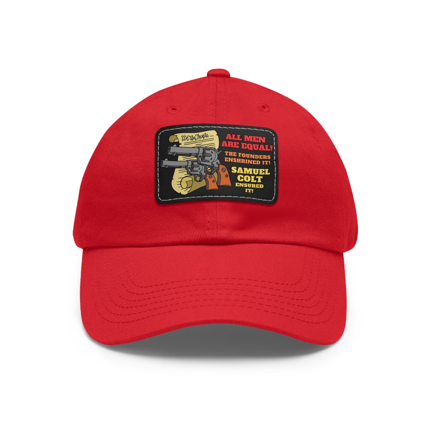 Equalizers! Dad Hat with Leather Patch (Rectangle)