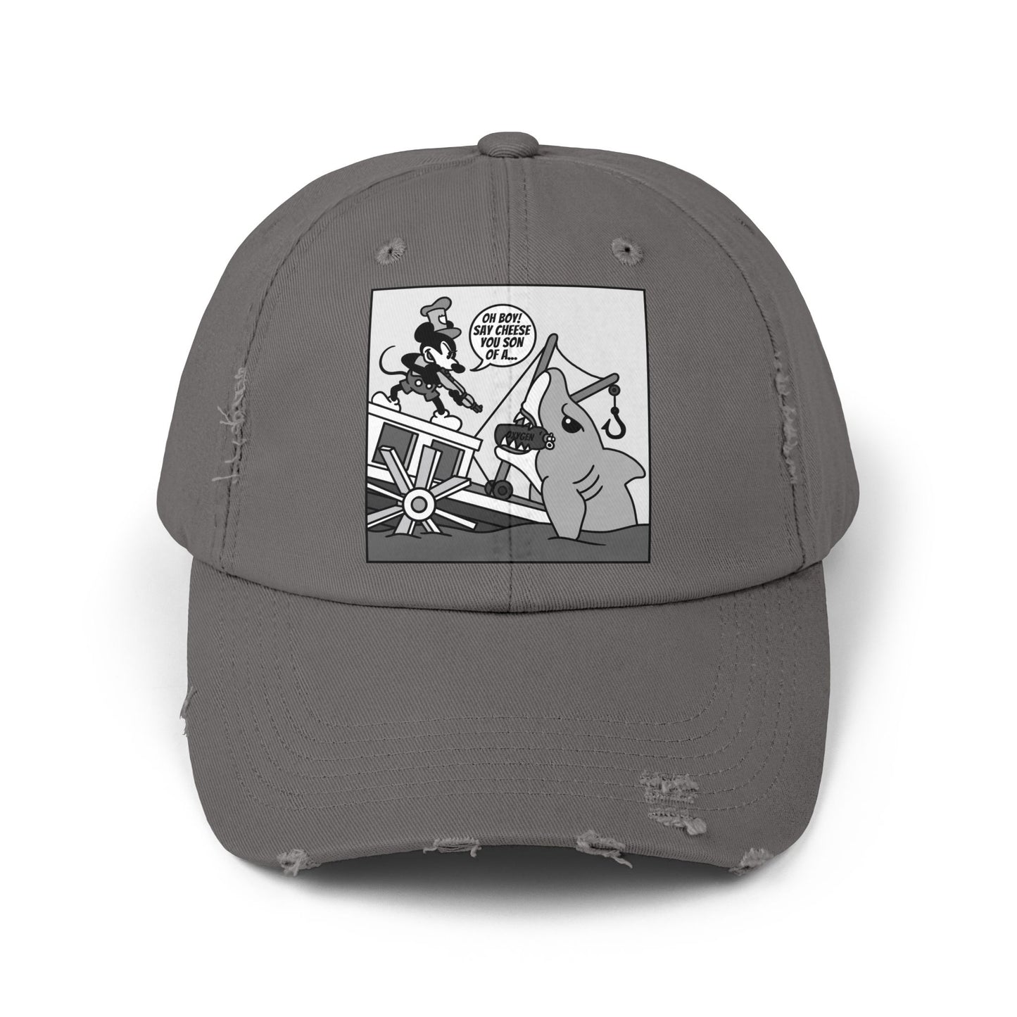 Willie vs. Bruce! Unisex Distressed Cap