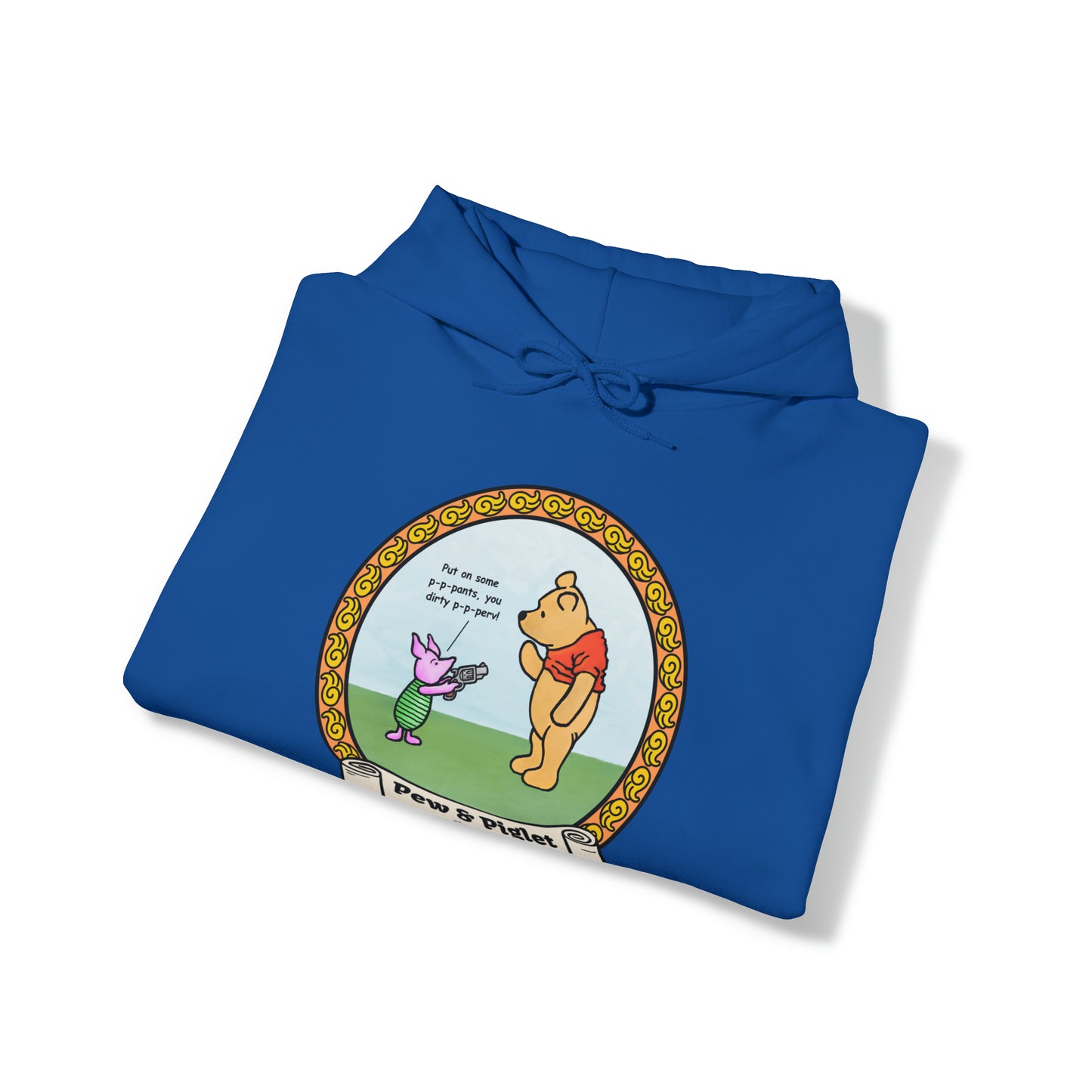 Piglet Gets a Gat! Unisex Heavy Blend™ Hooded Sweatshirt