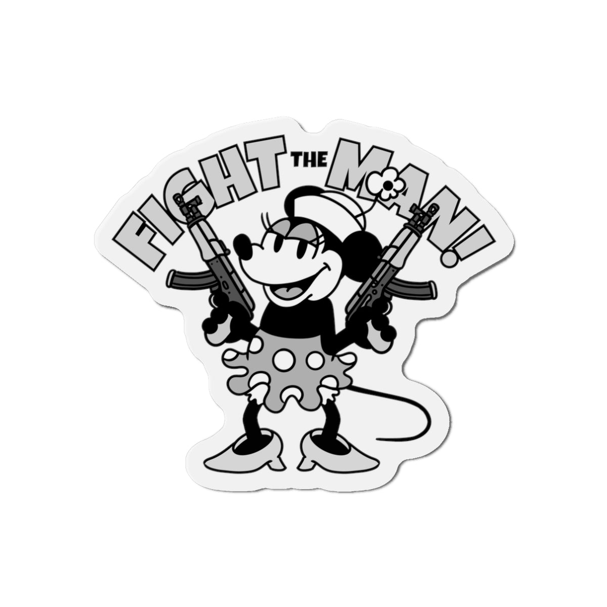 Fight the Man! Die-Cut Magnets