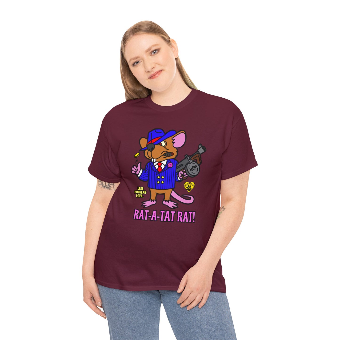 Rat-a-tat Rat! Unisex Heavy Cotton Tee