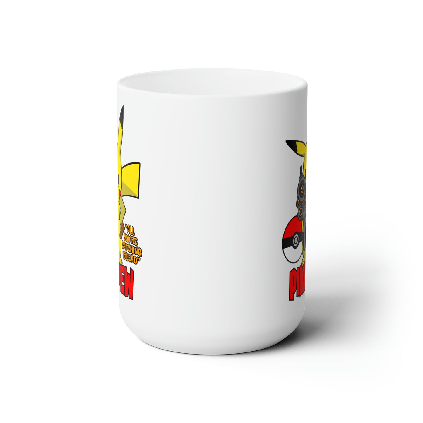 PIKA-PEW Ceramic Mug 15oz