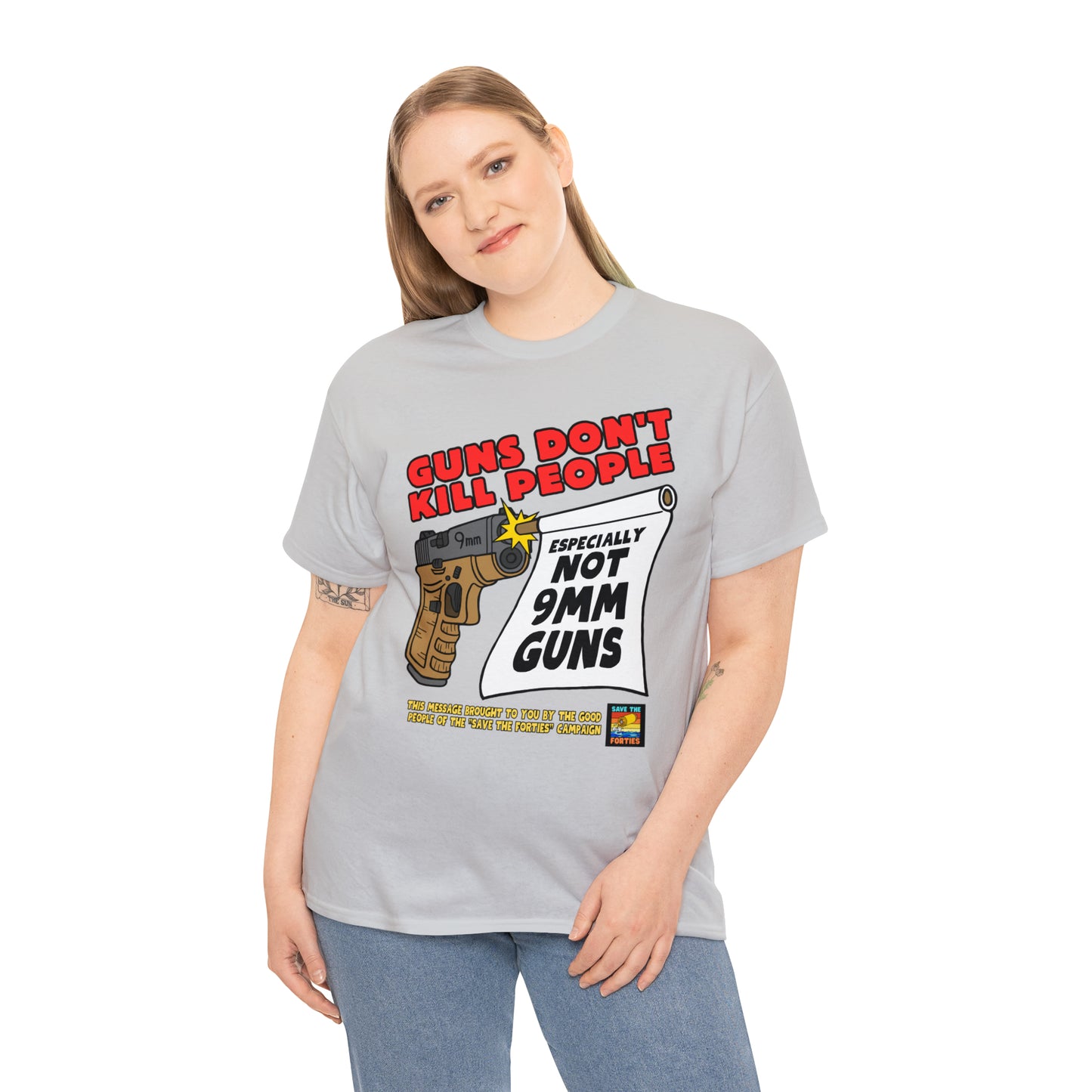 Guns Don't Kill Unisex Heavy Cotton Tee