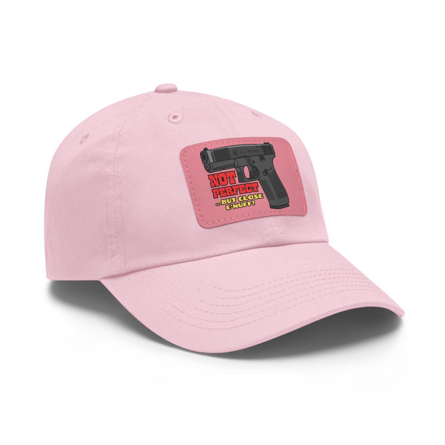 NOT Perfect! Dad Hat with Leather Patch (Rectangle)