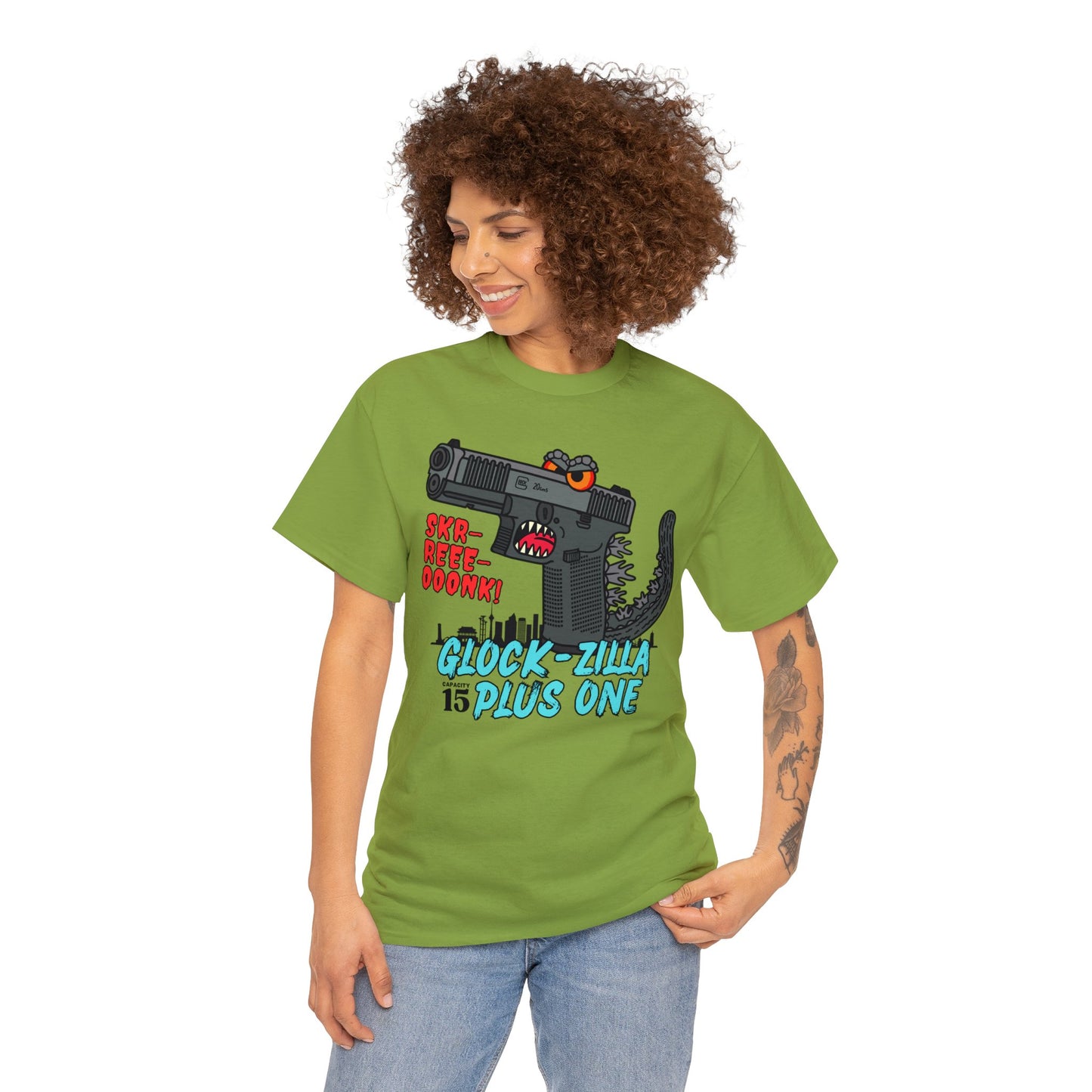 Glock-zilla! Unisex Heavy Cotton Tee