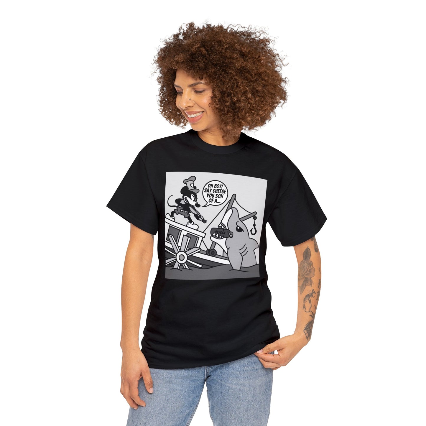 Willie vs. Bruce! Unisex Heavy Cotton Tee