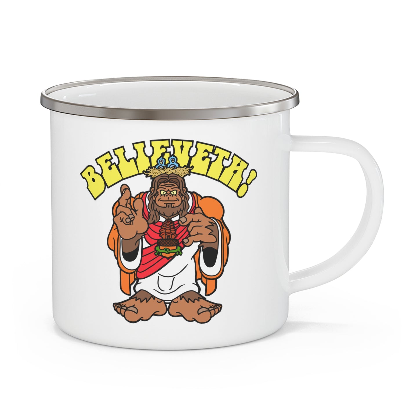 Believeth! Enamel Camping Mug