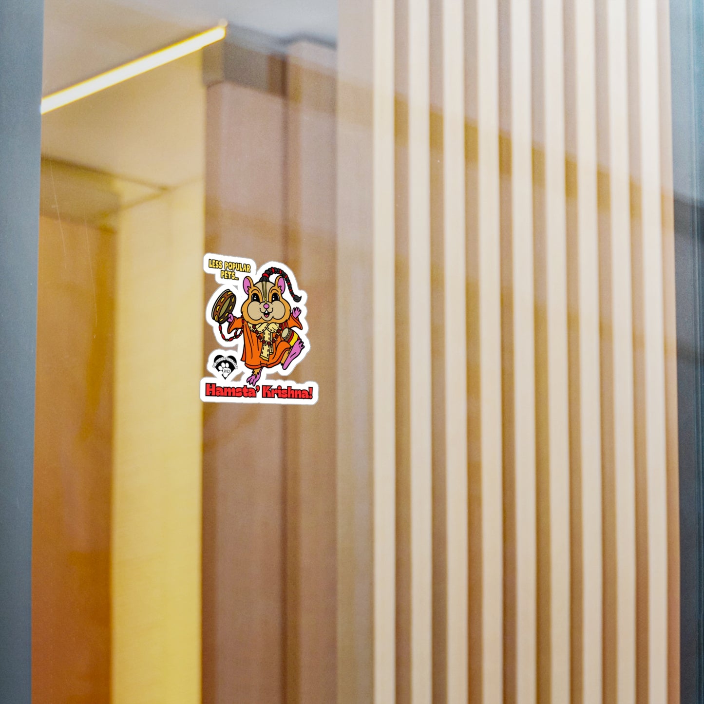 Hamsta' Krishna! Kiss-Cut Vinyl Decals