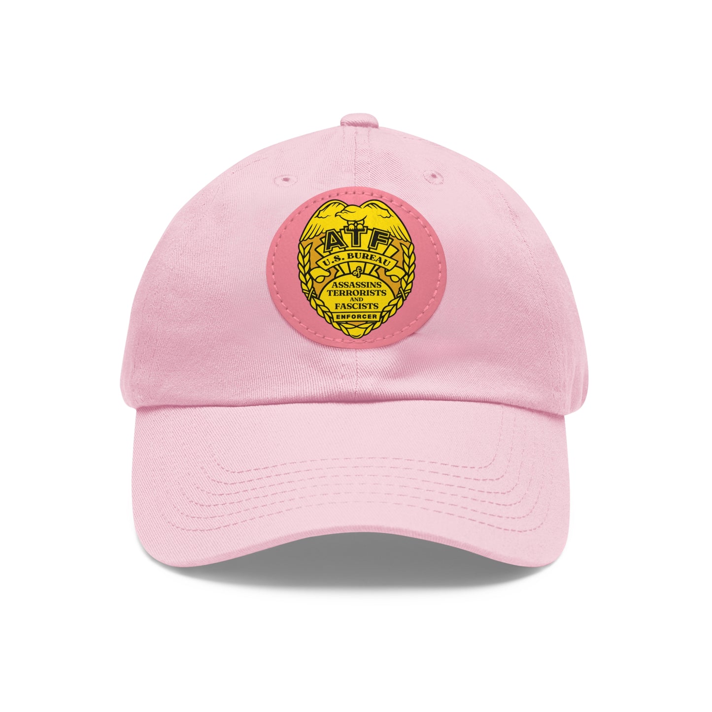 ATF! Dad Hat with Leather Patch (Round)