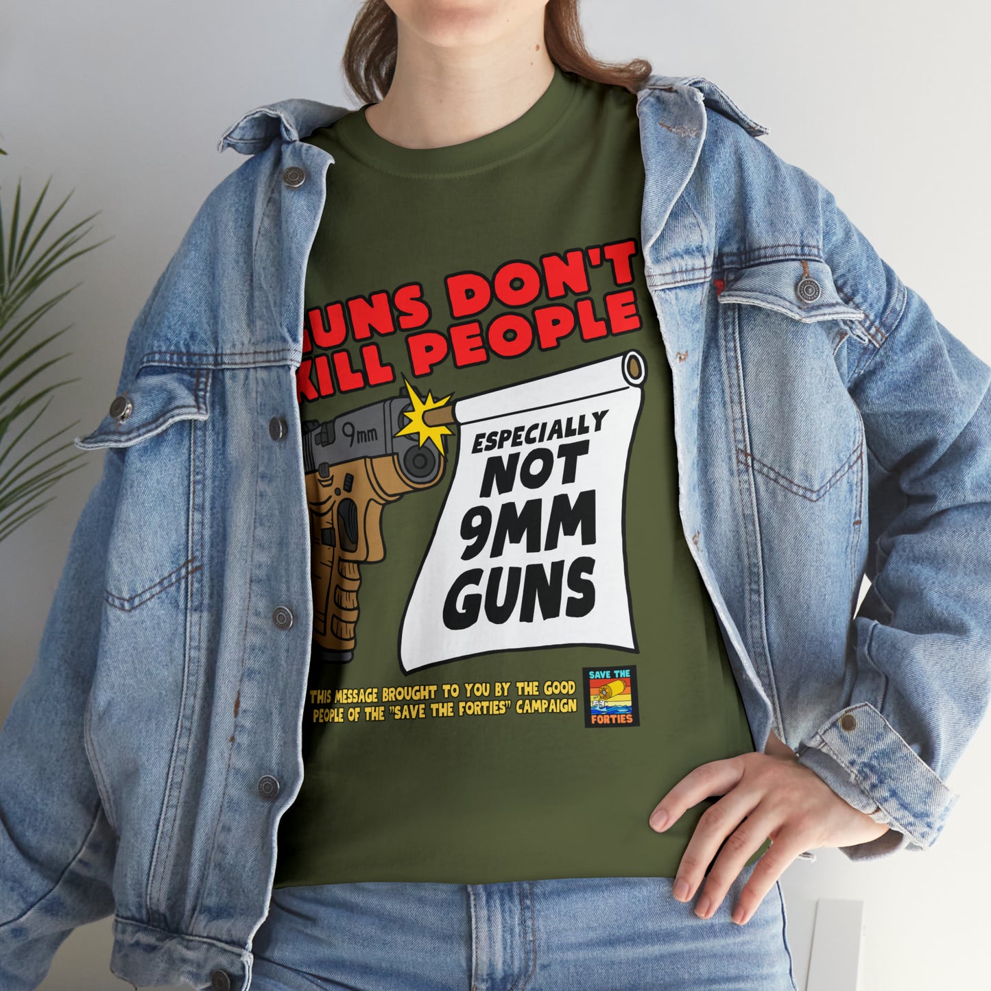 Guns Don't Kill Unisex Heavy Cotton Tee